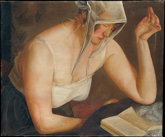 Woman Reading à Boris Dimitrijew. Grigorjew