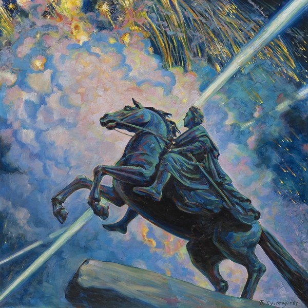 Fireworks. The Bronze Horseman à Boris Michailowitsch Kustodiew