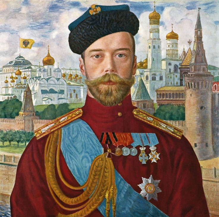 Portrait of Emperor Nicholas II (1868-1918) à Boris Michailowitsch Kustodiew
