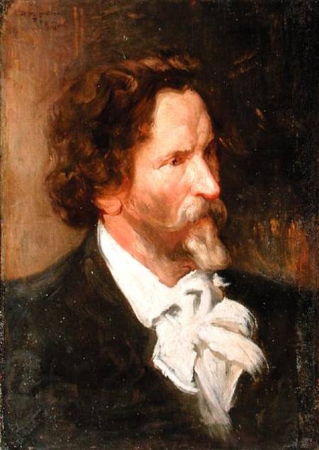 Portrait of Ilja Repin (1844-1930) à Boris Michailowitsch Kustodiew