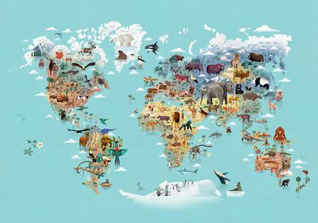 Worldmap Of Animals