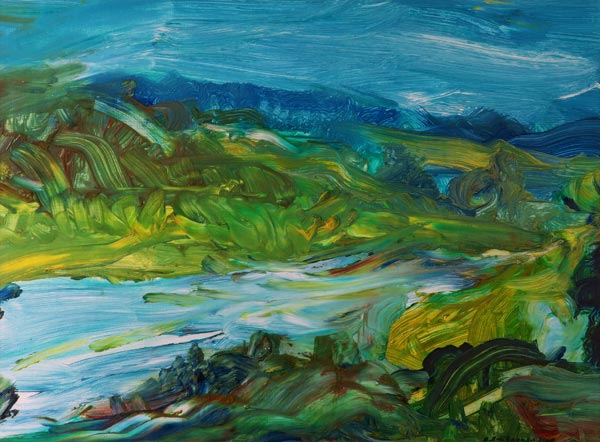 Blue River Landscape II à Brenda Brin  Booker