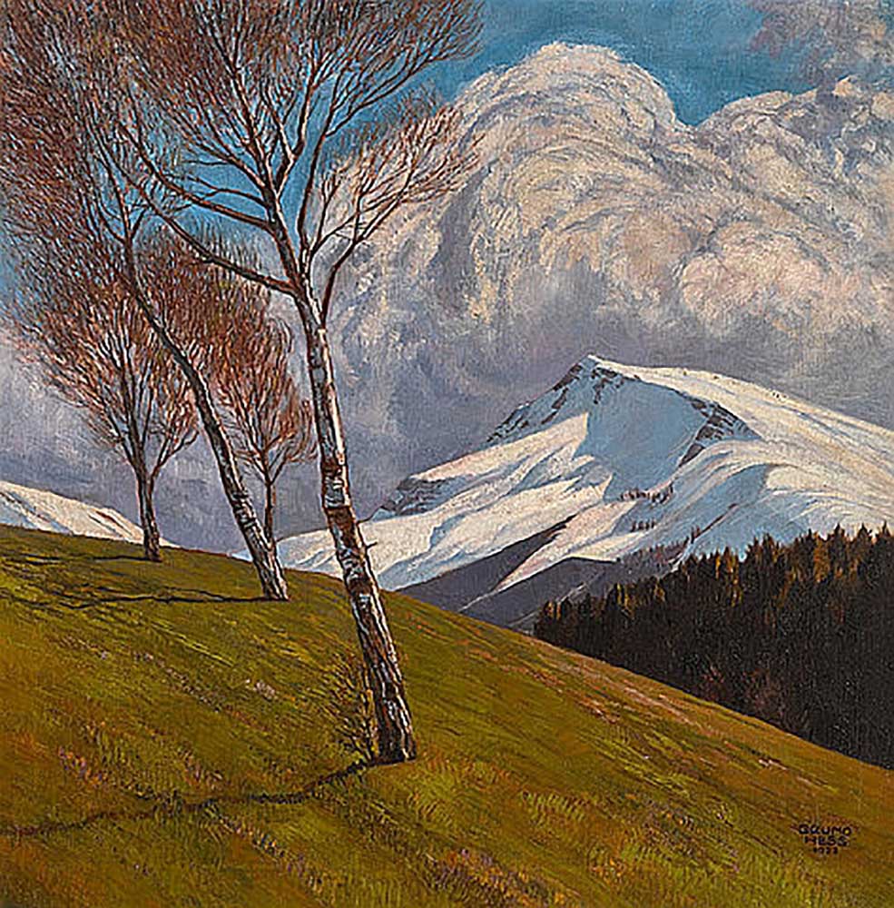 mountain landscape à Bruno Hess