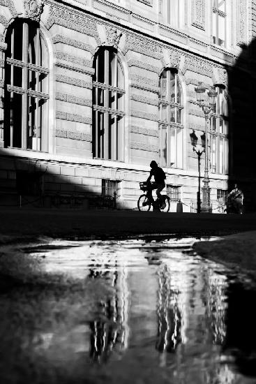 Bike and white