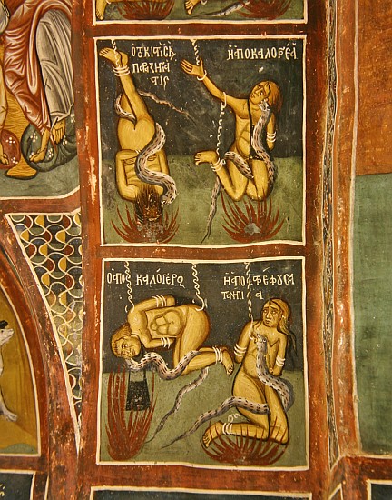 The Damned: The Usurer and the Sinful Nun (above), the Lapsed priest and the Bad Mother (below) à Byzantine