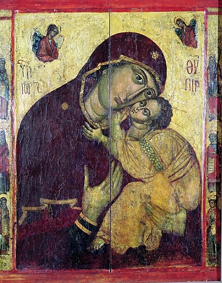 The Virgin Eleousa, from Nessebar, Bulgaria, 13th-14th century à Byzantine