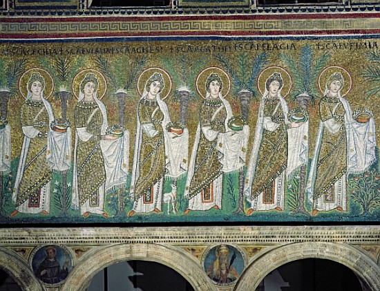 Group of Virgin Martyrs à École byzantine