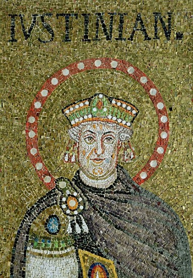 The face of Justinian à École byzantine