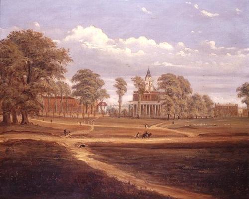View across Clapham Common towards North Side and The Pavement, 1878 (oil on canvas) à C. Norris