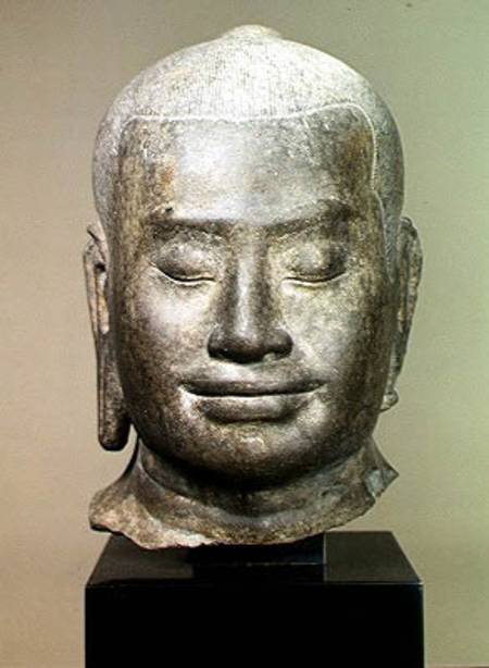 Head of King Jayavarman VII (r.1181-c.1220) à Cambodgien