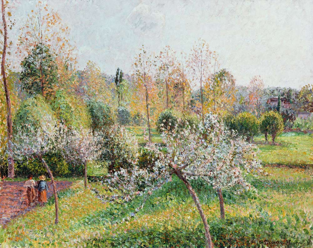 Blühende Apfelbäume in Eragny à Camille Pissarro