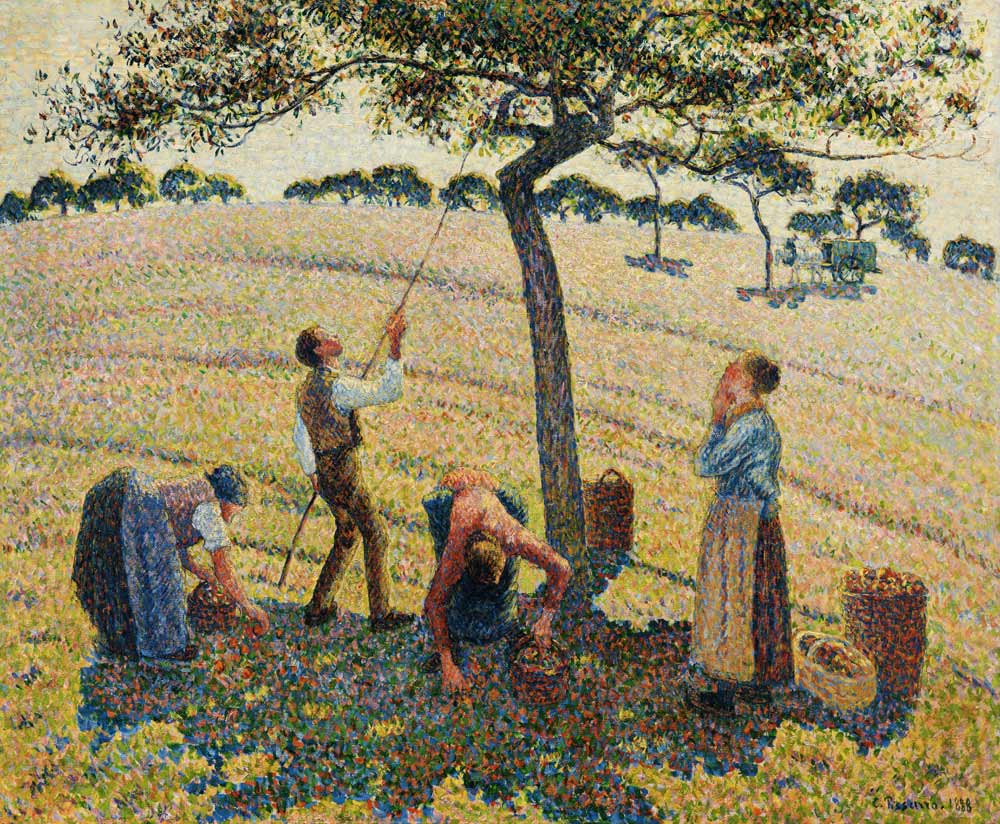 La récolte de pomme à Camille Pissarro