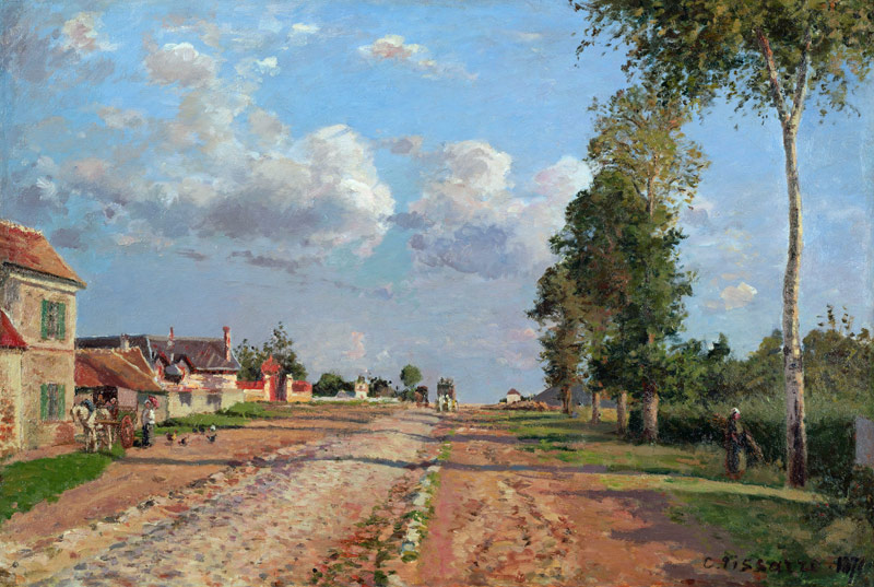 Route de Versailles, Rocquencourt à Camille Pissarro