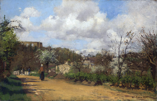Printemps à Louveciennes à Camille Pissarro