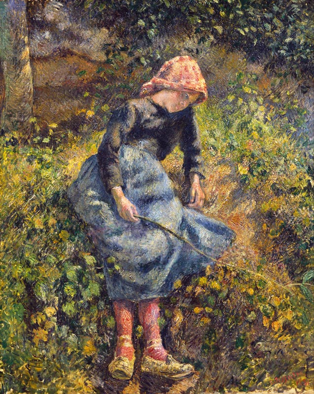 Jeune Fille a la Baguette à Camille Pissarro