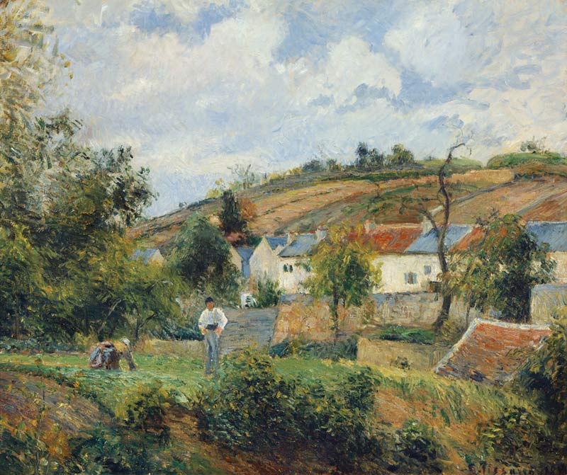 Pissarro / Village near Pontoise / 1873 à Camille Pissarro