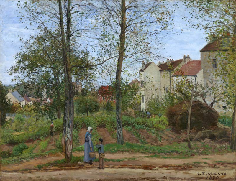Paysage de Louveciennes I à Camille Pissarro