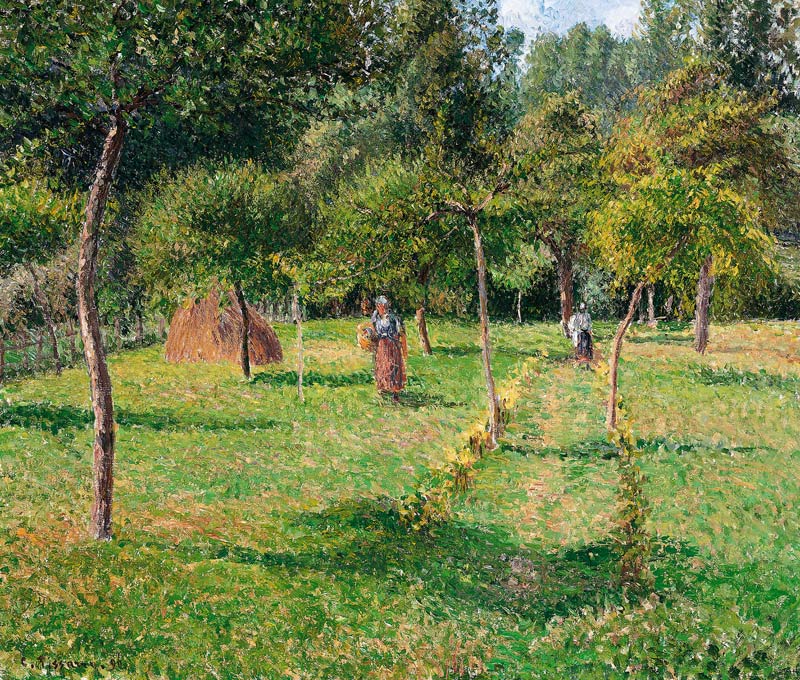 The Orchard at Éragny à Camille Pissarro