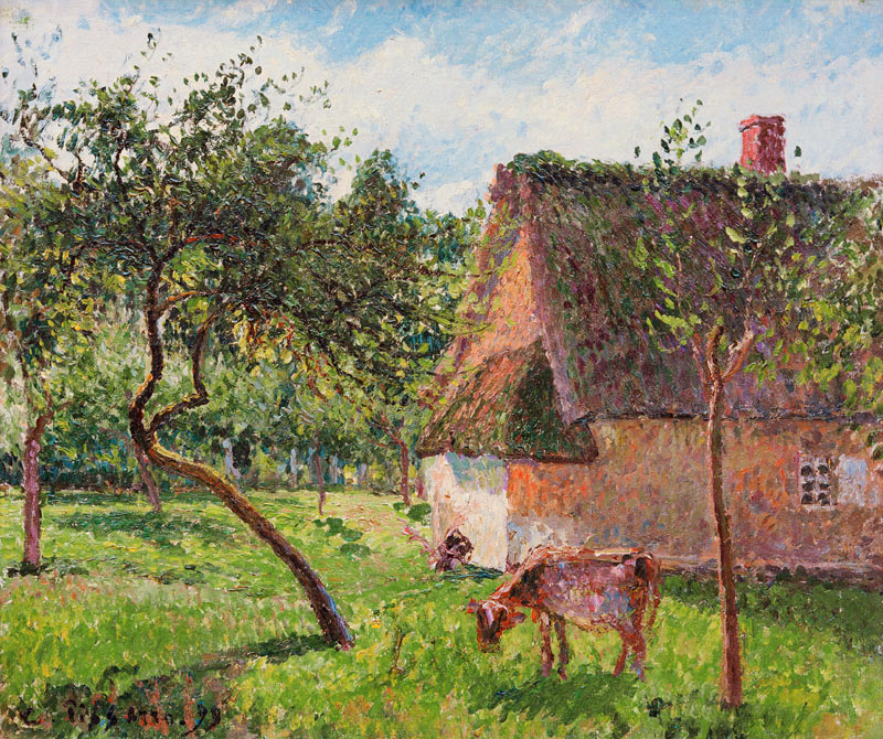C.Pissarro, Obstgarten in Varengeville à Camille Pissarro