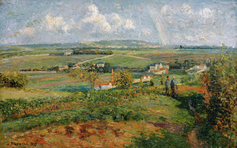Pissarro / Rainbow, Pontoise / 1877 à Camille Pissarro