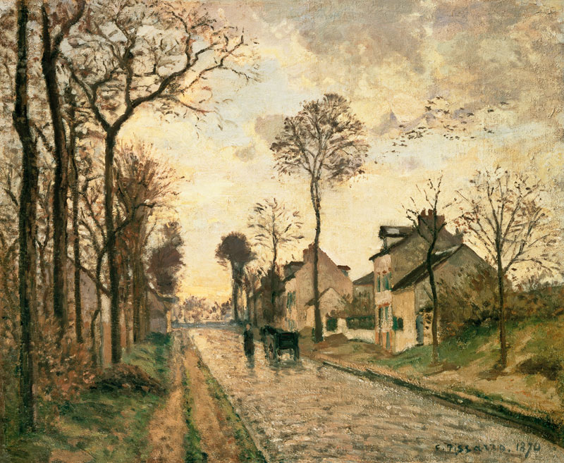 The Louveciennes Road à Camille Pissarro