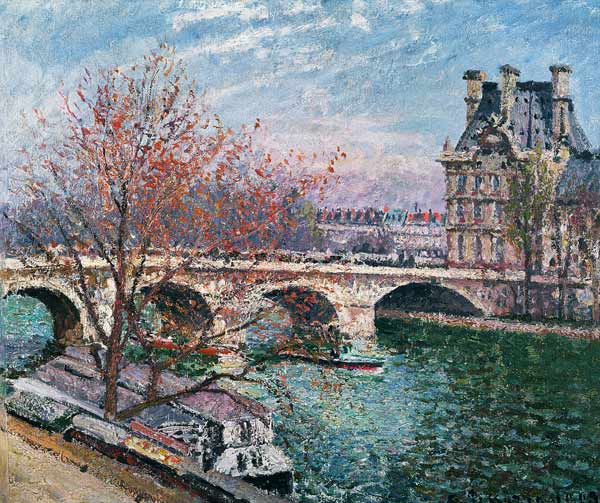 The Pont-Royal and the Pavillon de Flore à Camille Pissarro