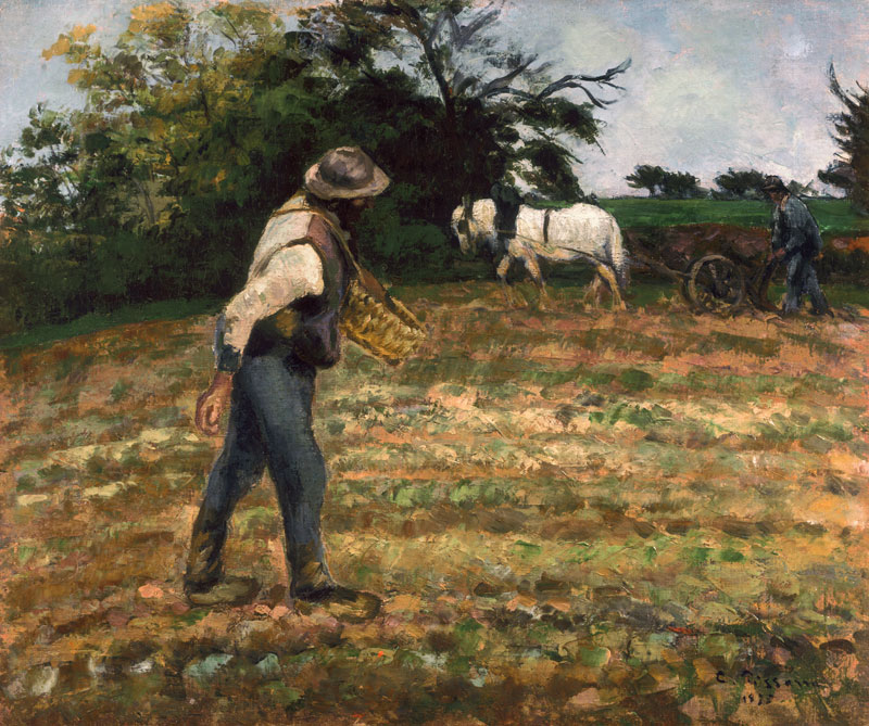 The Sower, Montfoucault à Camille Pissarro