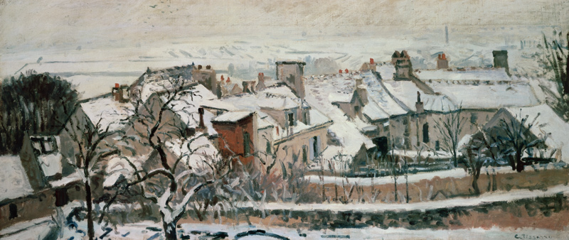 Les  hivers à Camille Pissarro