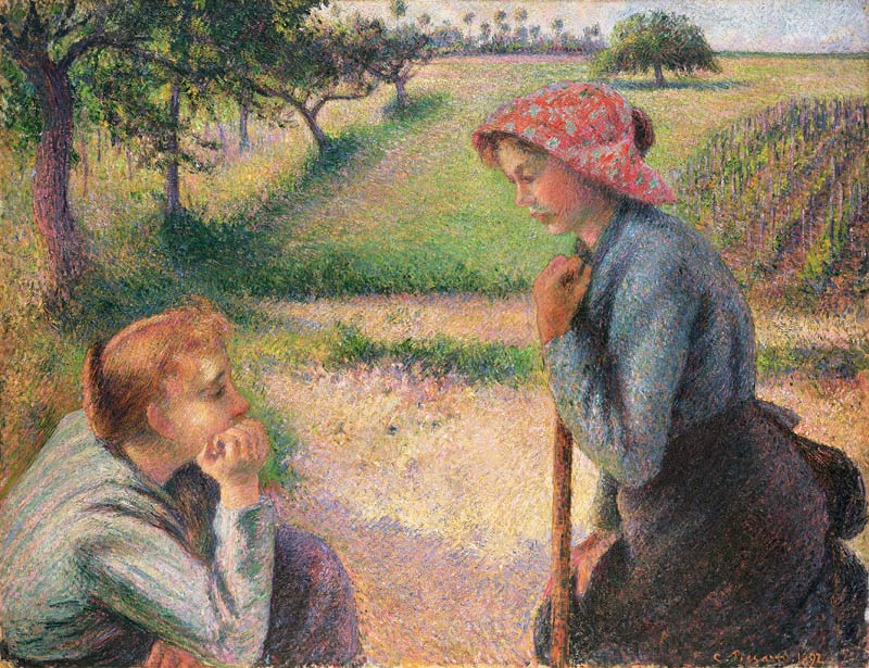 Deux jeunes paysannes à Camille Pissarro