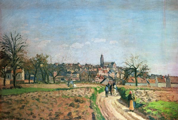 vue de Pontoise à Camille Pissarro