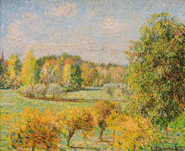 C.Pissarro / Autumn Mood with Nut Tree.. à Camille Pissarro