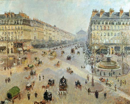 The Avenue de L'Opera, Paris à Camille Pissarro