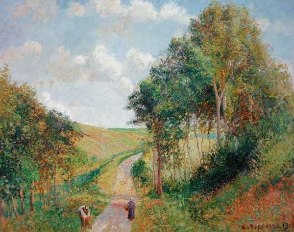 Pissarro / Landscape in Berneval / 1900 à Camille Pissarro