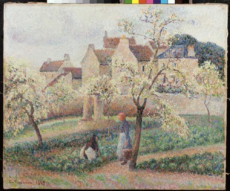 Blühende Pflaumenbäume à Camille Pissarro