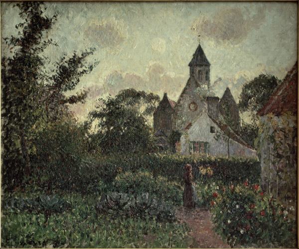C. Pissarro / The Church in Knocke à Camille Pissarro