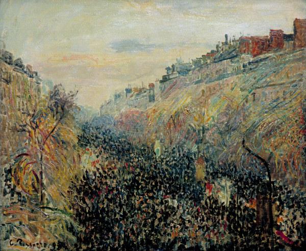 Camille Pissarro / Boulevard Montmartre à Camille Pissarro