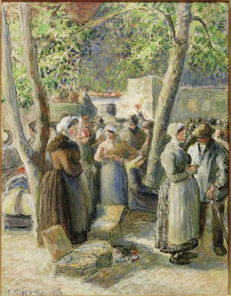C.Pissarro, Der Markt in Gisors à Camille Pissarro
