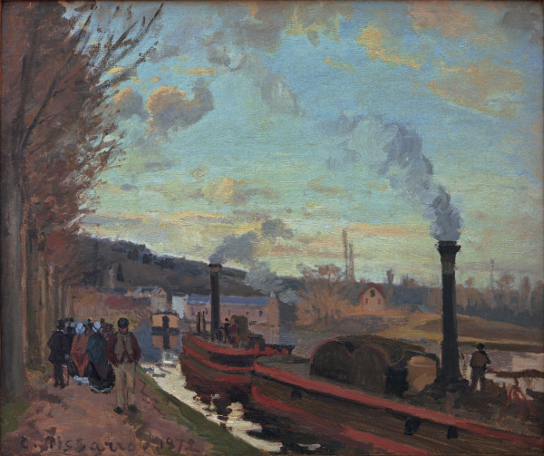 C.Pissarro, The Seine near Port-Marly à Camille Pissarro