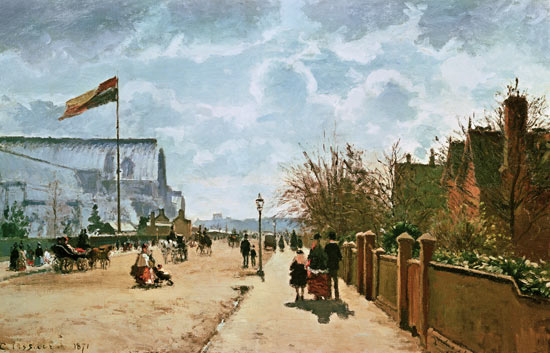 The Crystal Palace, London à Camille Pissarro