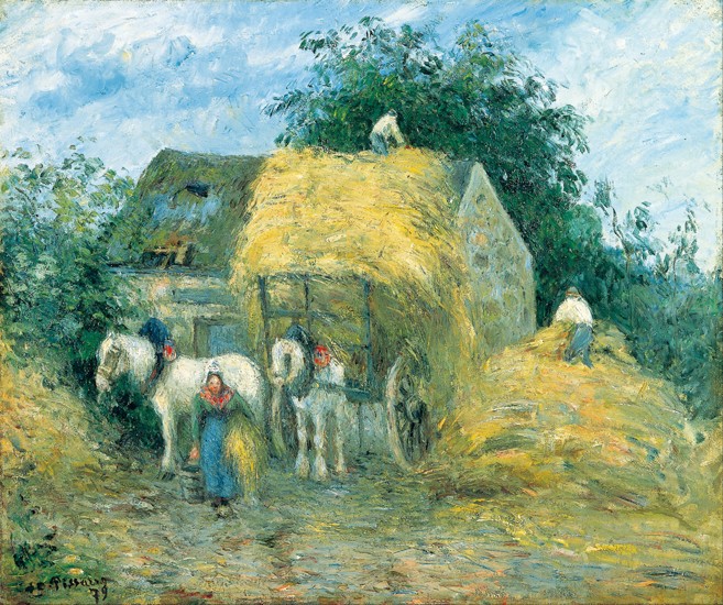 The Hay Cart, Montfoucault à Camille Pissarro