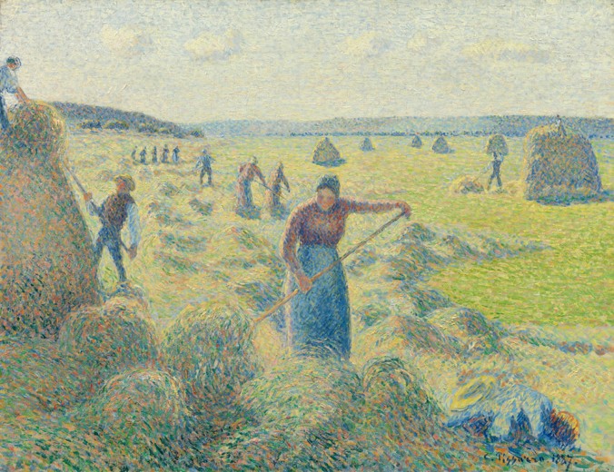 The haymaking, Éragny à Camille Pissarro