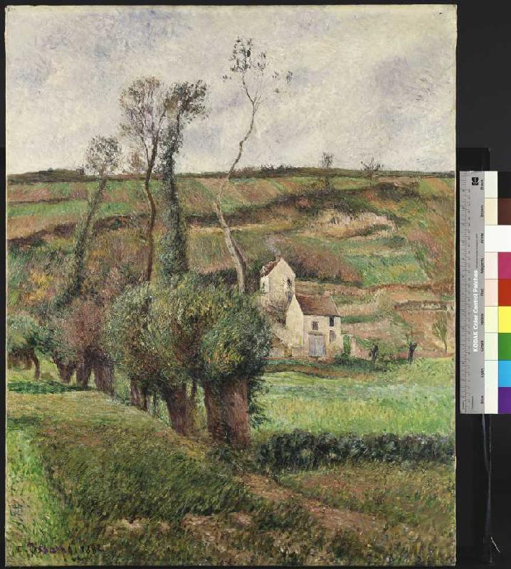 Die Kohlfelder in Pontoise à Camille Pissarro