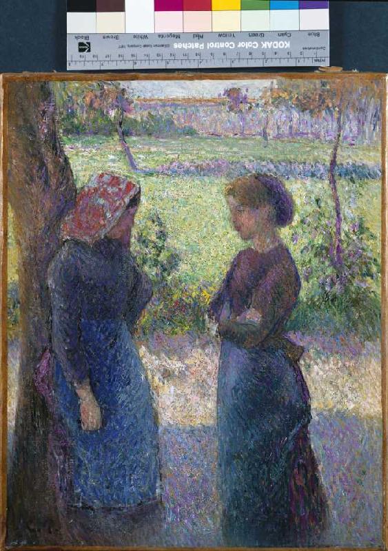 Die Unterhaltung à Camille Pissarro