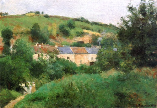la rue de village à Camille Pissarro