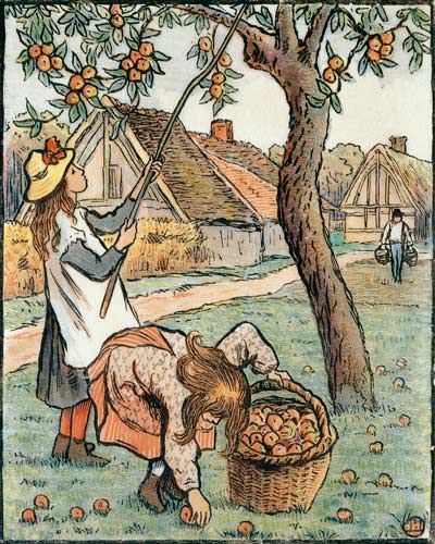 Gathering Apples, from 'Travaux des Champs' à Camille Pissarro
