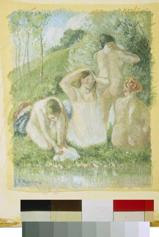 Groupe de bains à Camille Pissarro