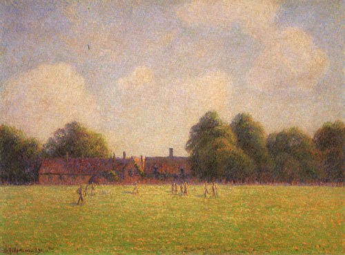 Hampton Court Green, Londres à Camille Pissarro