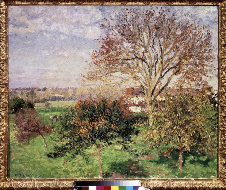 Autumn morning at Èragny à Camille Pissarro