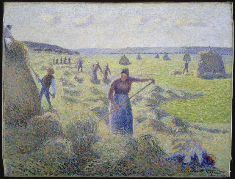 Avec la récolte de foin à Camille Pissarro