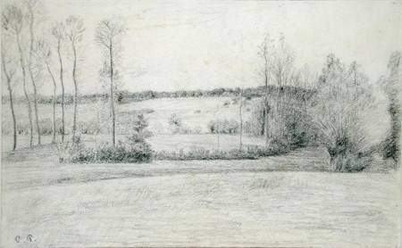 Landscape with Trees à Camille Pissarro